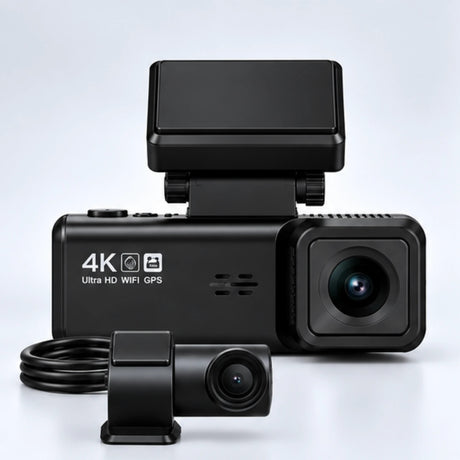 SyncGear 4K Dashcam Pro met achtercamera, van voren