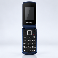 SyncGear Flip GSM opengeklapt, vooraanzicht met grote toetsen en kleurenscherm